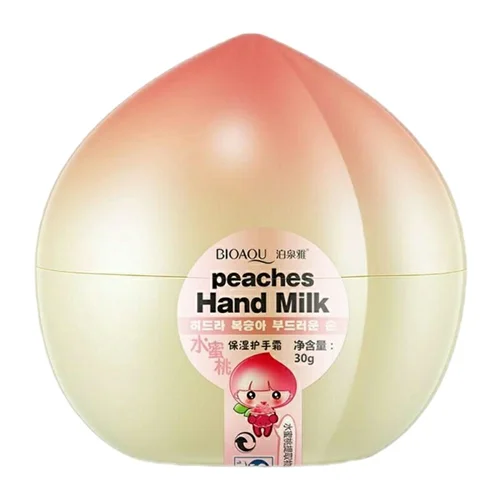 کرم مرطوب کننده دست و صورت بایو آکوا مدل شیر و هلو 30 گرمی/BIOAQUA